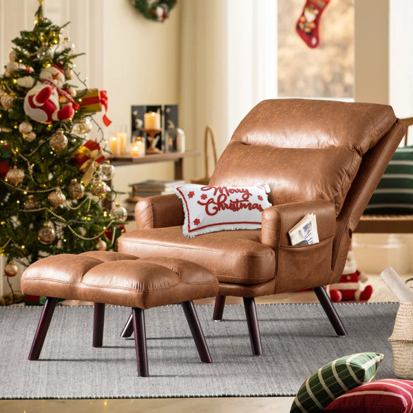 Mercury Row® Alida 29.52'' Wide Lounge Chair and Ottoman & Reviews